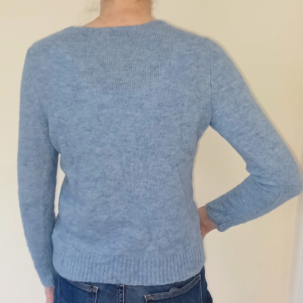 Eddie Bauer Wool Sweater light blue women's size small